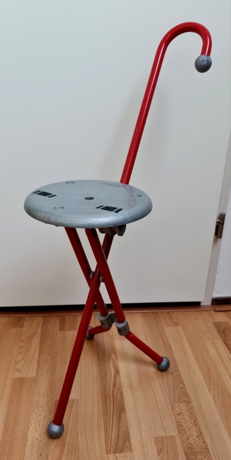 Design kruk wandelstok Ulisse ontwerp Ivan Loss inklapbaar, Ophalen, Gebruikt, IJzer