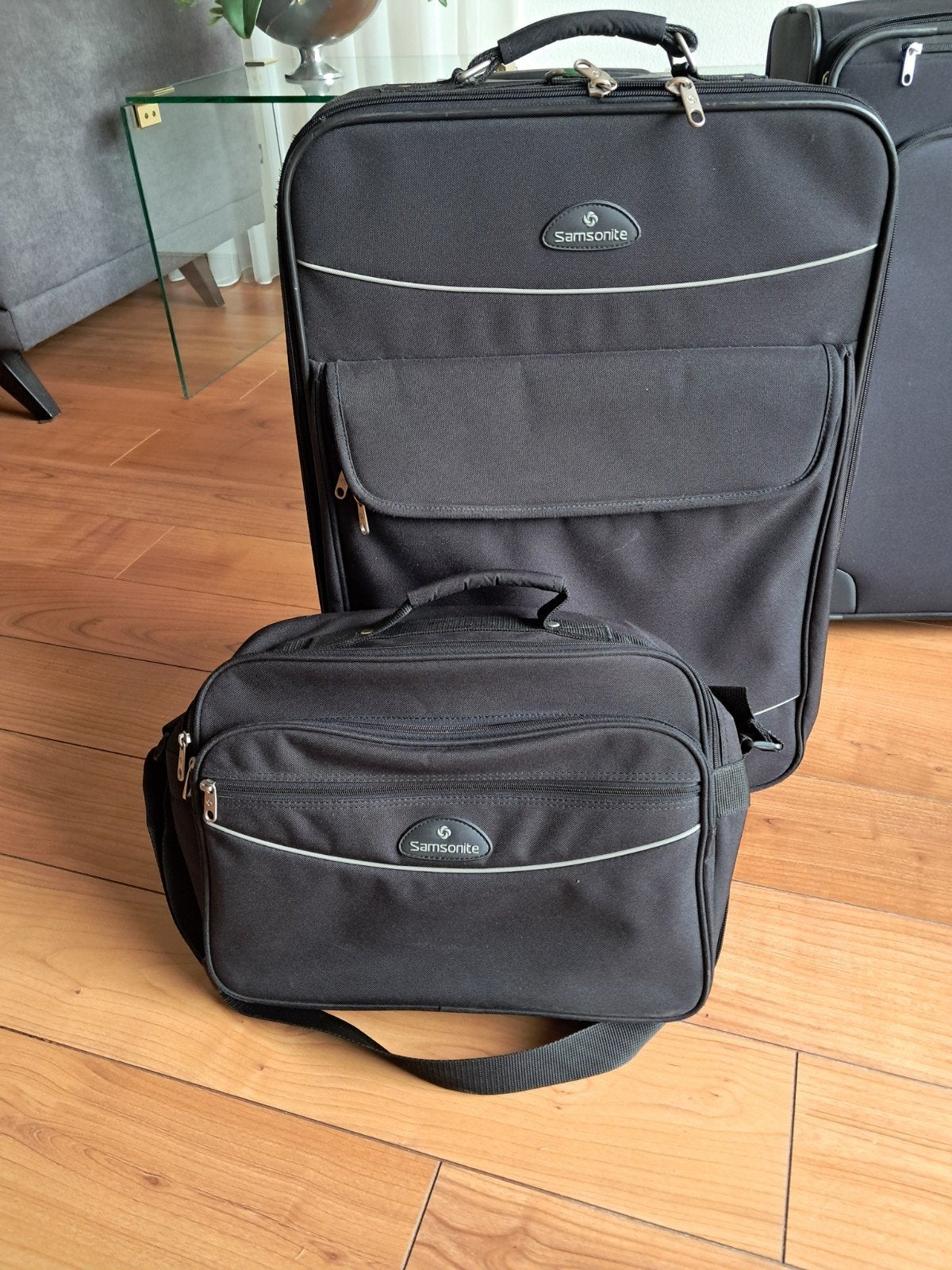 Samsonite reiskoffer met wieltjes met bijpassende handtas, Sieraden, Tassen en Uiterlijk, Koffers, Ophalen, Overige materialen