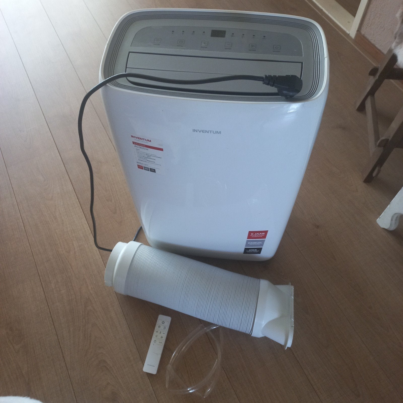 Inventum AC905W Mobiele Airco 3-in-1 met Afstandsbediening, Ophalen, Timer, 3 snelheden of meer, Zo goed als nieuw