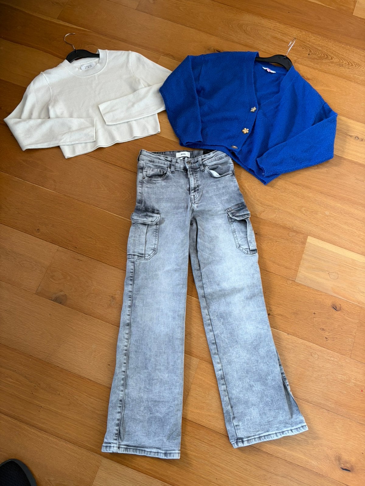 Zara, we en shoeby cargo broek maat 152/158 vrijwel nieuw, Ophalen of Verzenden, Zo goed als nieuw, Meisje, Setje
