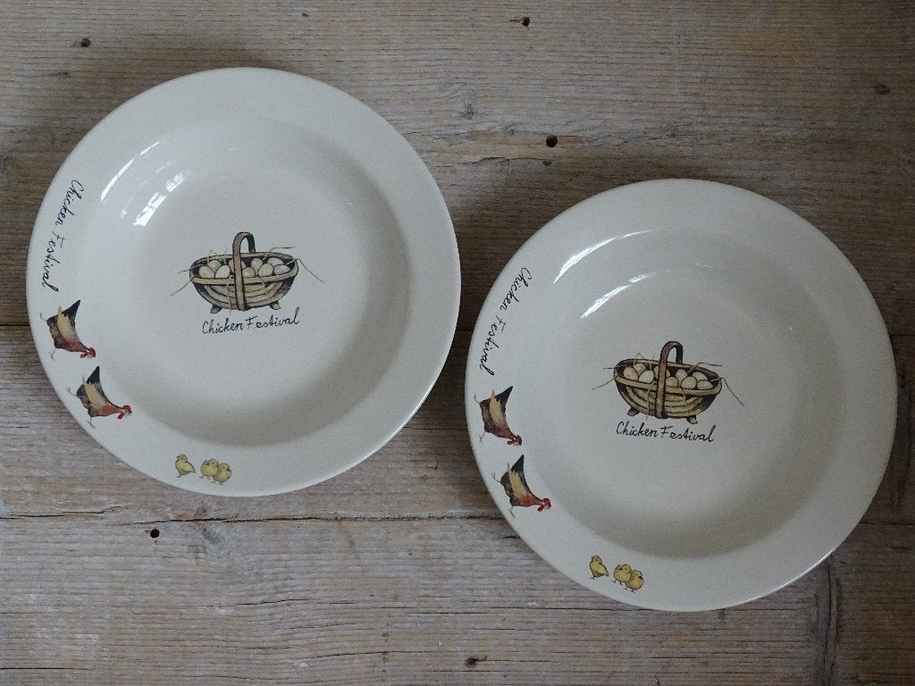 Servies, Jet (by Ter Steege) CHICKEN, zo goed als nieuw, Overige typen, Ophalen of Verzenden, Zo goed als nieuw, Overige stijlen