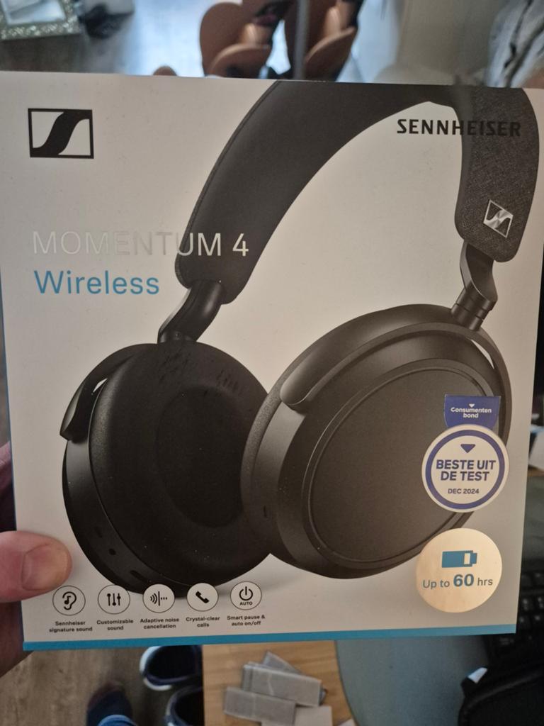 Sennheiser Momentum 4 Wireless Koptelefoon - Beste uit de te, Audio, Tv en Foto, Koptelefoons, Sennheiser, Ophalen of Verzenden