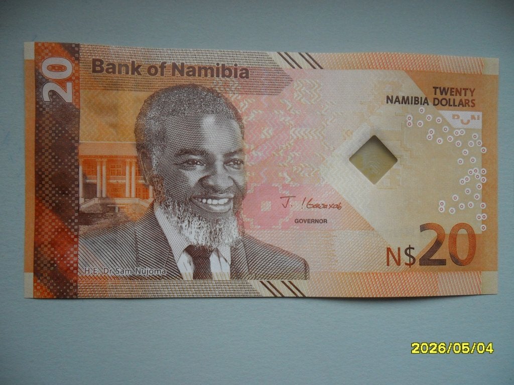 Namibië #W21 [2025] / 20 dollars UNC, Postzegels en Munten, Bankbiljetten | Afrika, Los biljet, Overige landen, Verzenden