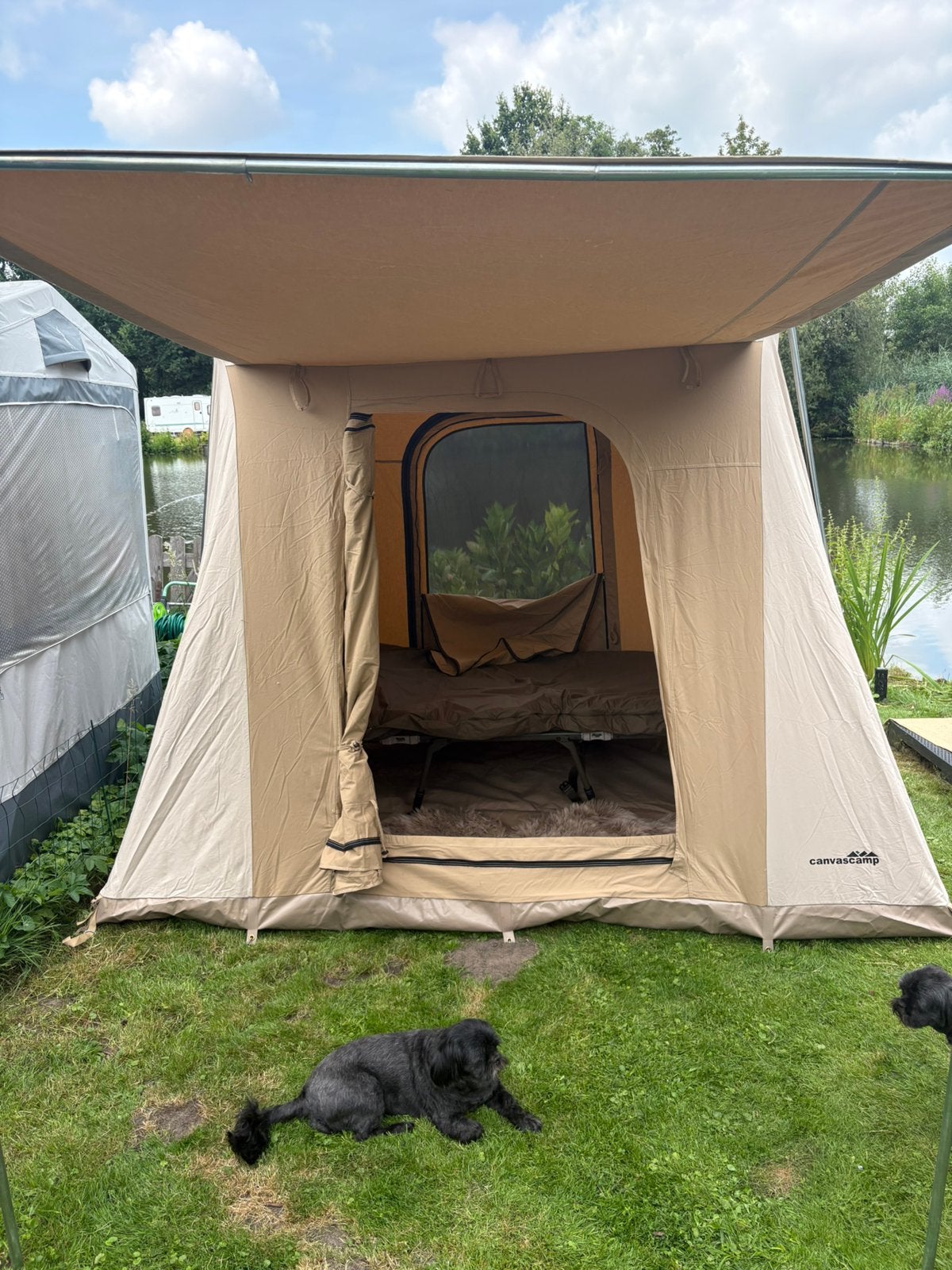 Canvascamp Katoenen Tent - Ruim en Duurzaam, Ophalen of Verzenden, Nieuw, Tot en met 2