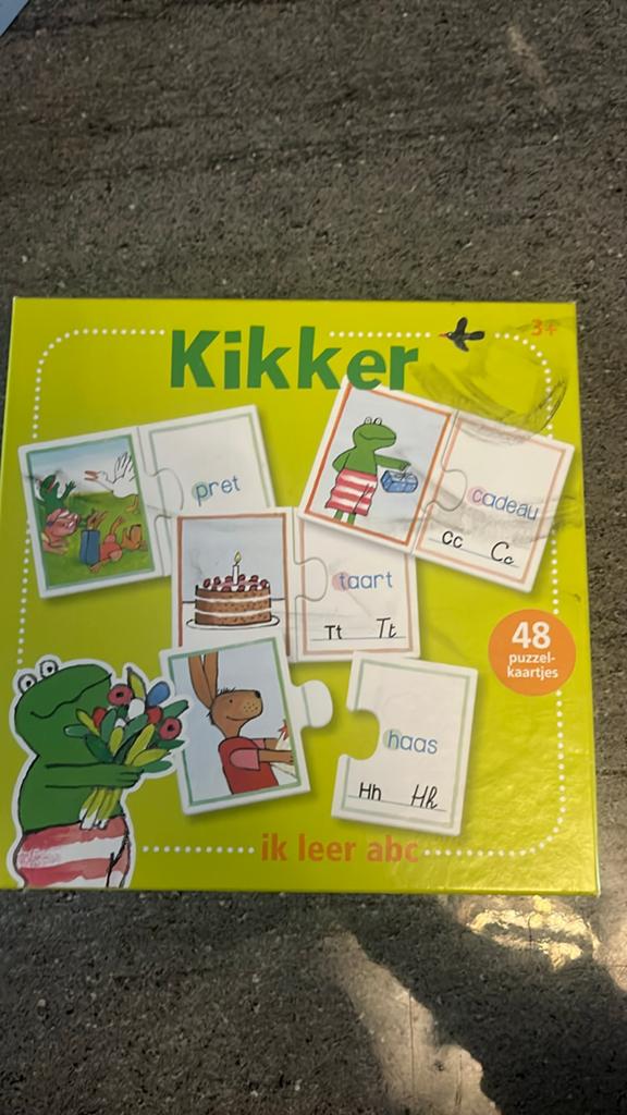 Kikker Ik Leer ABC Puzzel-kaartjes (48 stuks), Ophalen of Verzenden, Meer dan 50 stukjes, Gebruikt, 2 tot 4 jaar
