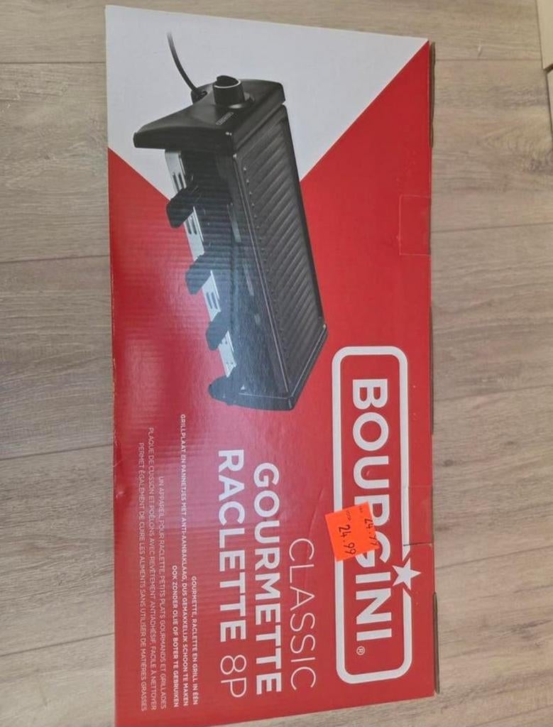 Bourgini gourmette en raclette stel 8 personen, Ophalen, Nieuw