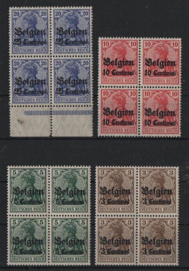 K54) postzegels MNH Duitse bezetting van België wo2, Verzenden, BRD, Postfris