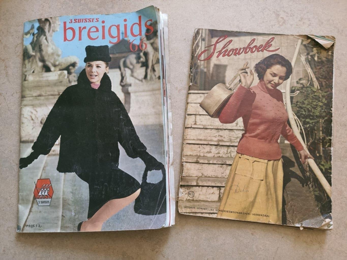 jaren 60: Breipatronen Boekjes - 3 Suisses & Showboek, Hobby en Vrije tijd, Breien en Haken, Ophalen of Verzenden, Gebruikt, Haken