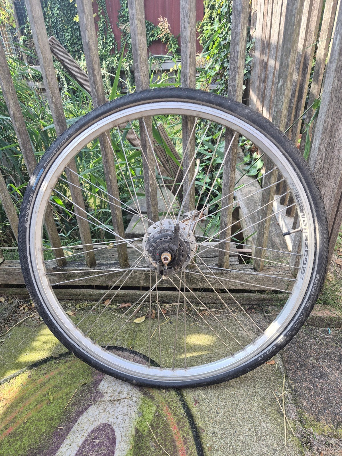28 Inch originell Gazelle fietswielen, 8 versnellingen, Gebruikt, Stadsfiets, Aluminium, Gazelle