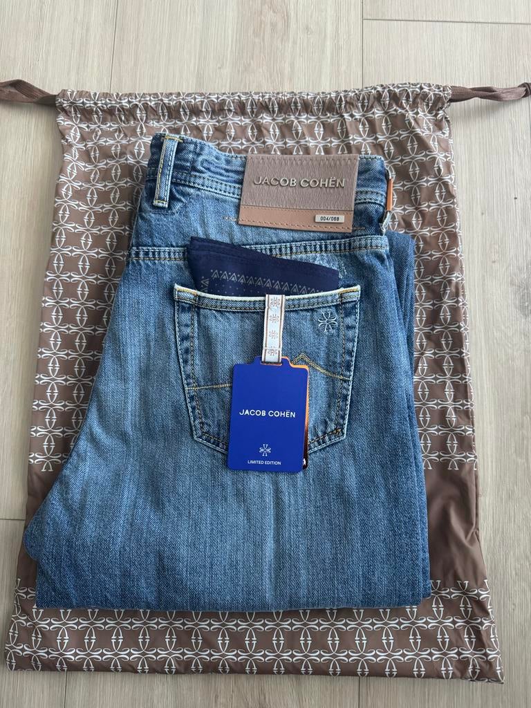 Jacob Cohën NIEUW selvedge limited edition, Blauw, Nieuw, W32 (confectie 46) of kleiner, Ophalen of Verzenden