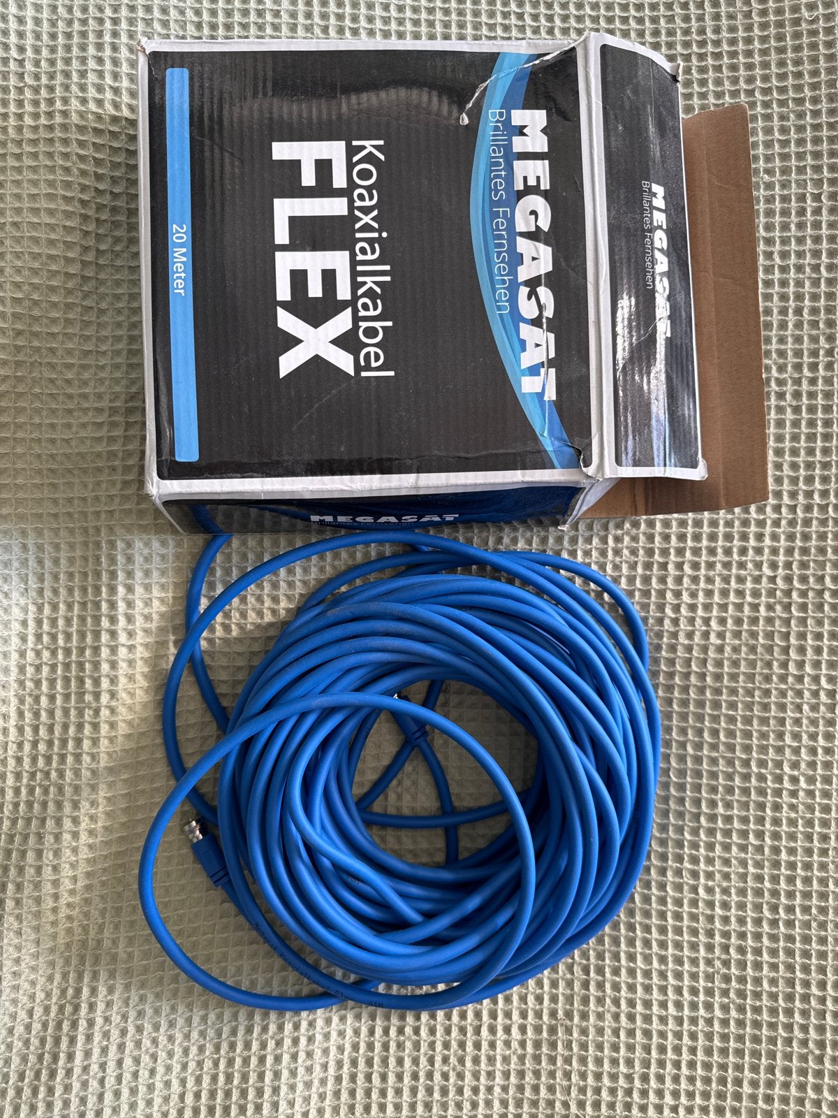 Megasat Flex Coaxkabel - 20 meter, Ophalen of Verzenden, Nieuw, 10 meter of meer, Coaxiale kabel