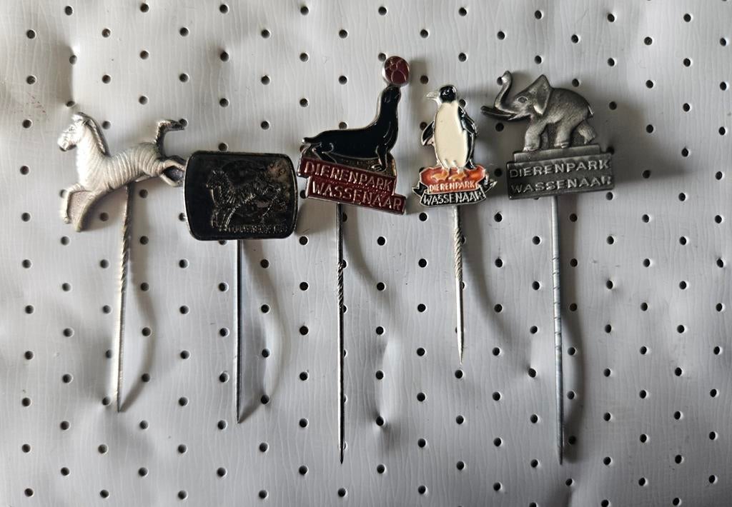 5 pins van dierentuinen - Dierenpark Wassenaar, Ouwehands, Ophalen of Verzenden, Gebruikt, Wild dier, Overige typen