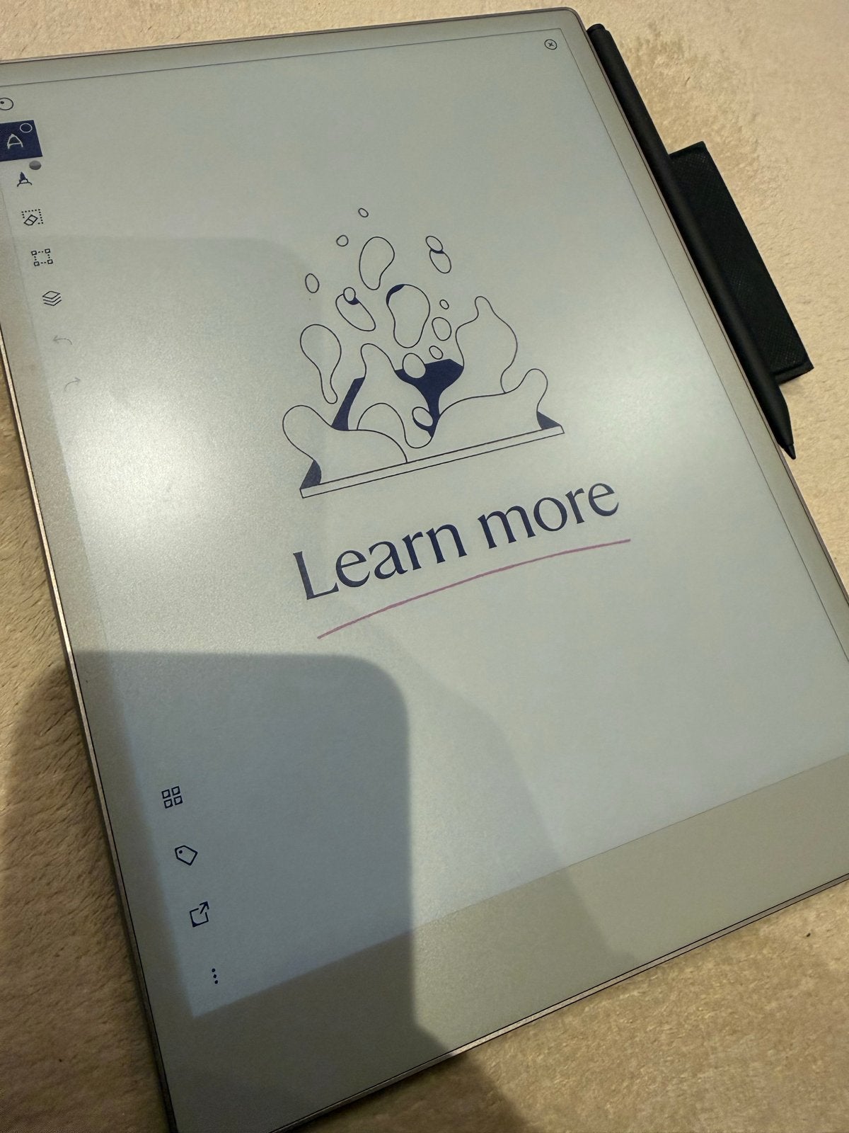 reMarkable Paper Pro - Digitale notitieblok en e-reader, Touchscreen, Ophalen of Verzenden, Zo goed als nieuw, 10 inch of meer