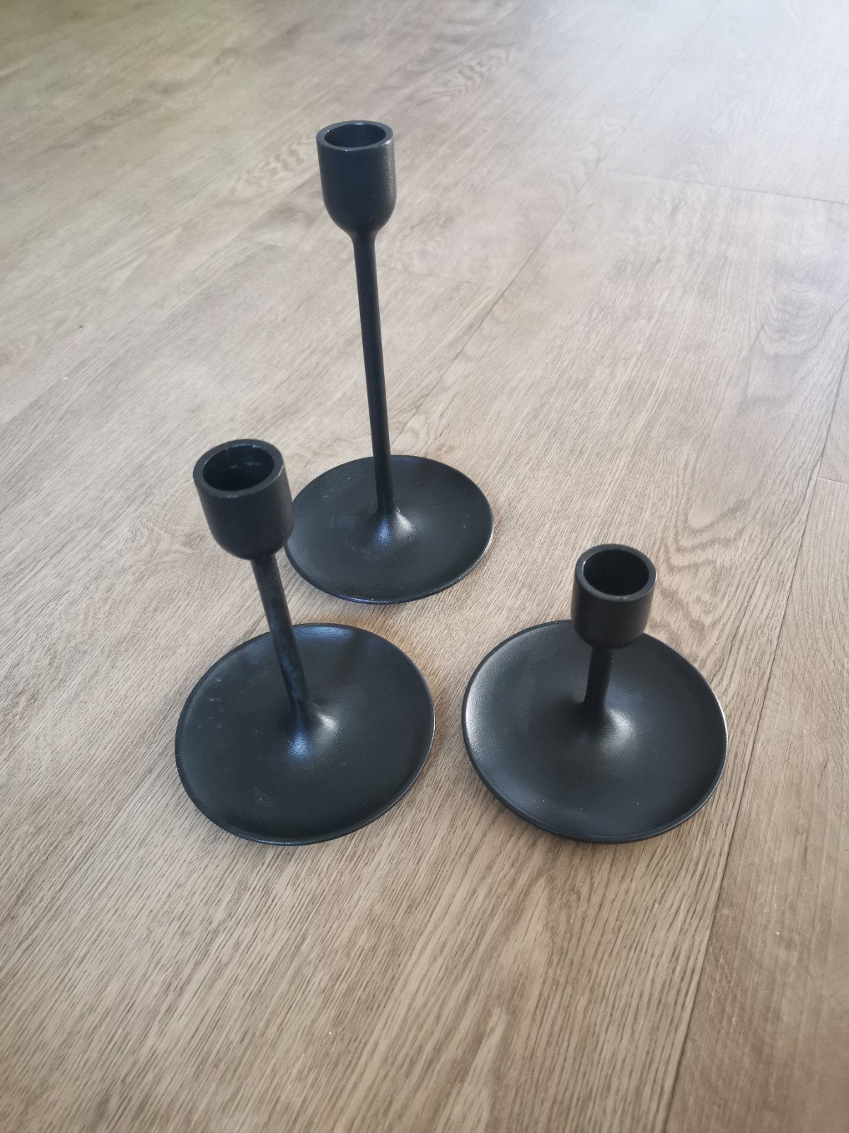 Ikea kandelaren, Huis en Inrichting, Woonaccessoires | Kandelaars en Kaarsen, Zwart, IKEA, Ophalen of Verzenden, Zo goed als nieuw