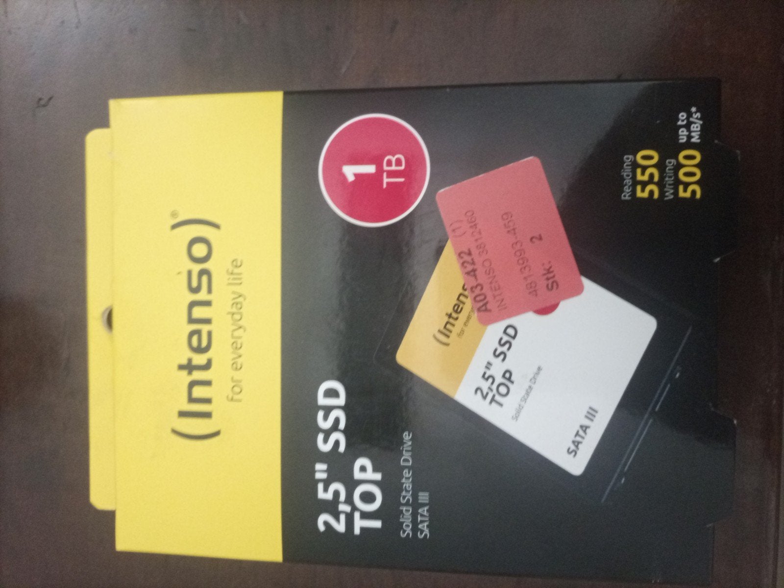 Nieuwe Intenso 2.5" SSD TOP 1TB SATA3, Intern, Intenso, Nieuw, Ophalen of Verzenden