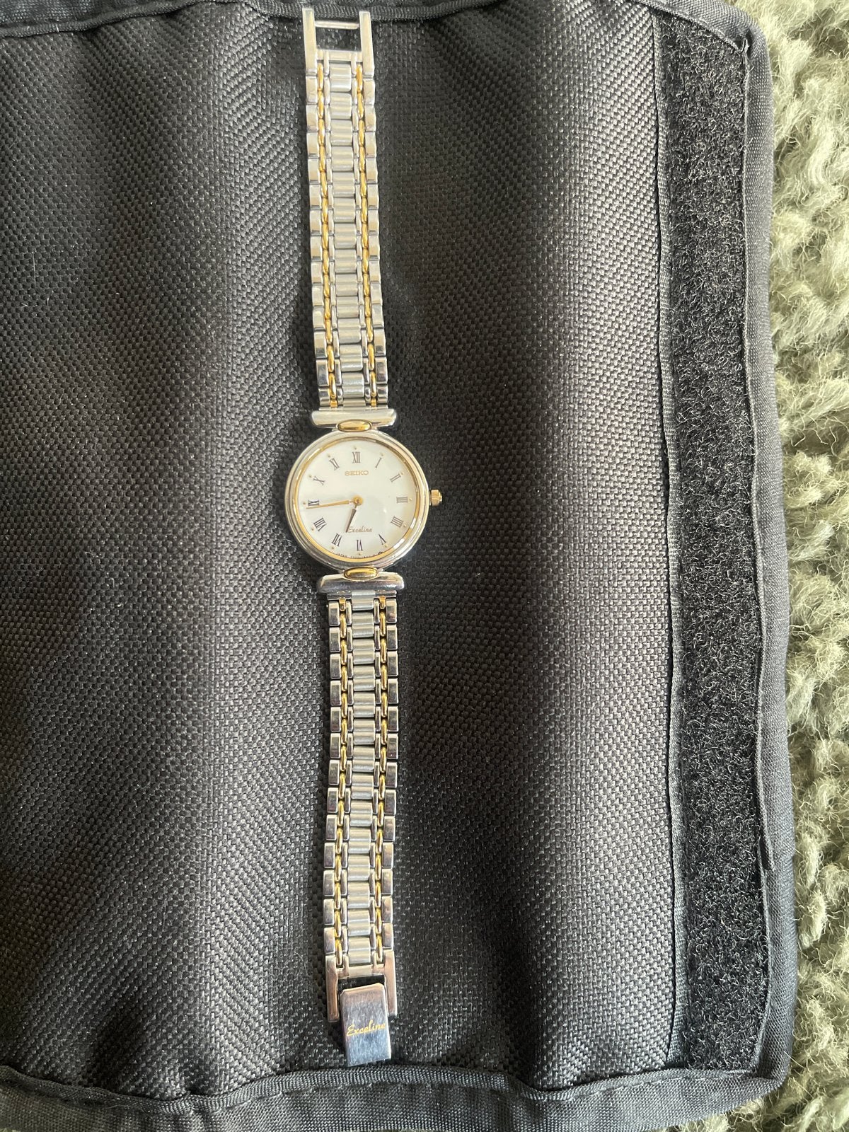 vintage Seiko Exceline 7320-0380 dames, Ophalen, Seiko, Gebruikt, Staal