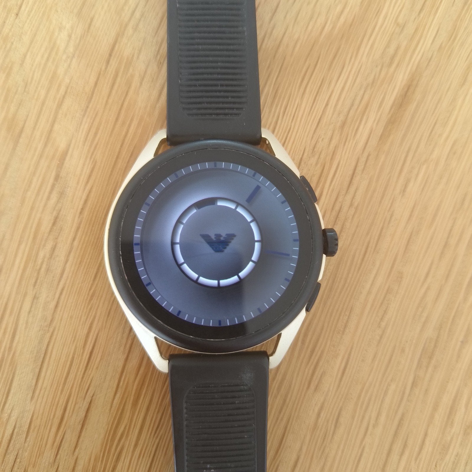 Emporio Armani Connected – Wear OS Smartwatch, Ophalen of Verzenden, Zo goed als nieuw, Zwart, Android