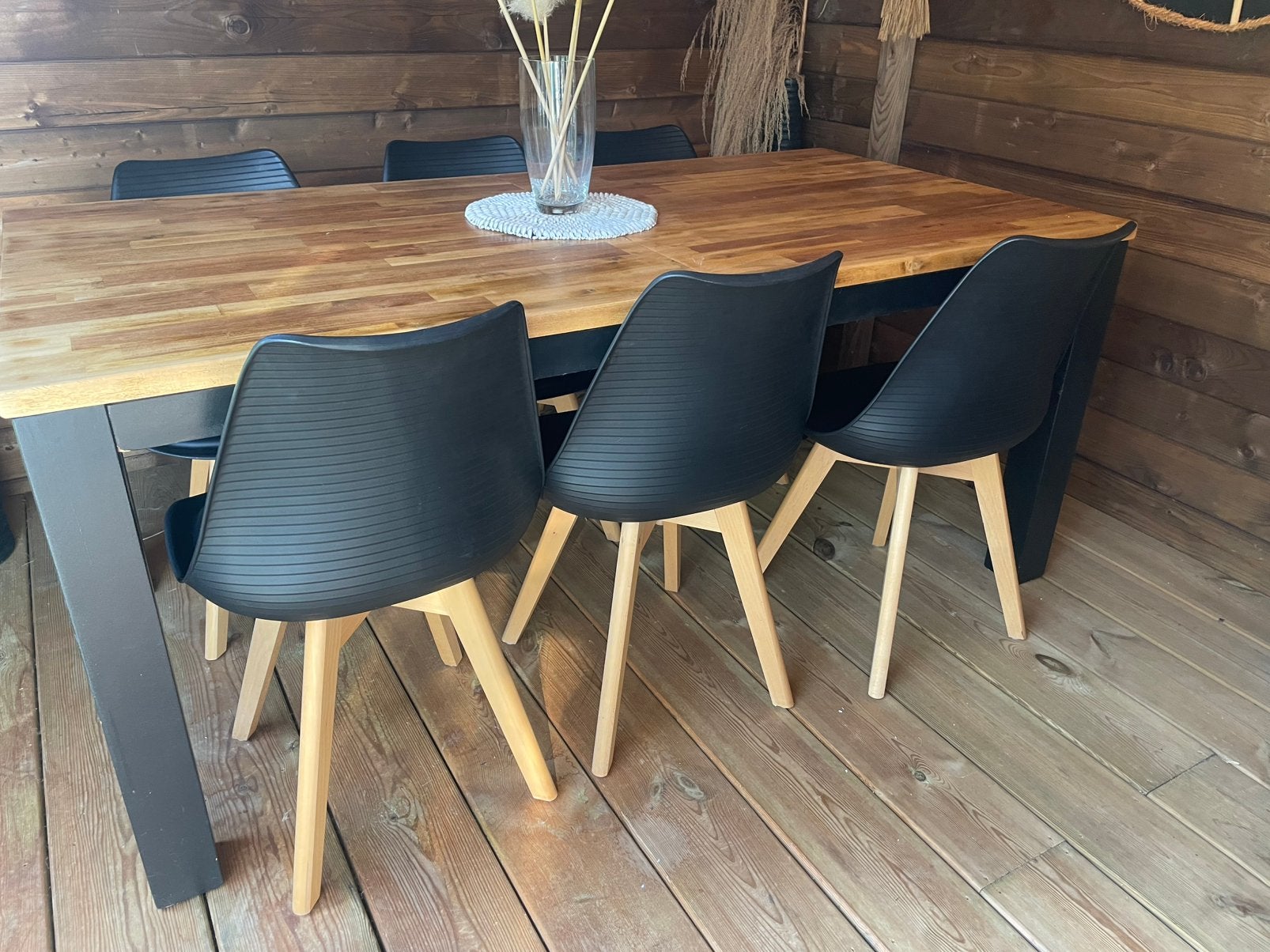 Tafel/Eettafel (1.80 x 0.90, met tussenstuk 2.30), Huis en Inrichting, Tafels | Eettafels, Ophalen, Gebruikt, 50 tot 100 cm, Vijf personen of meer