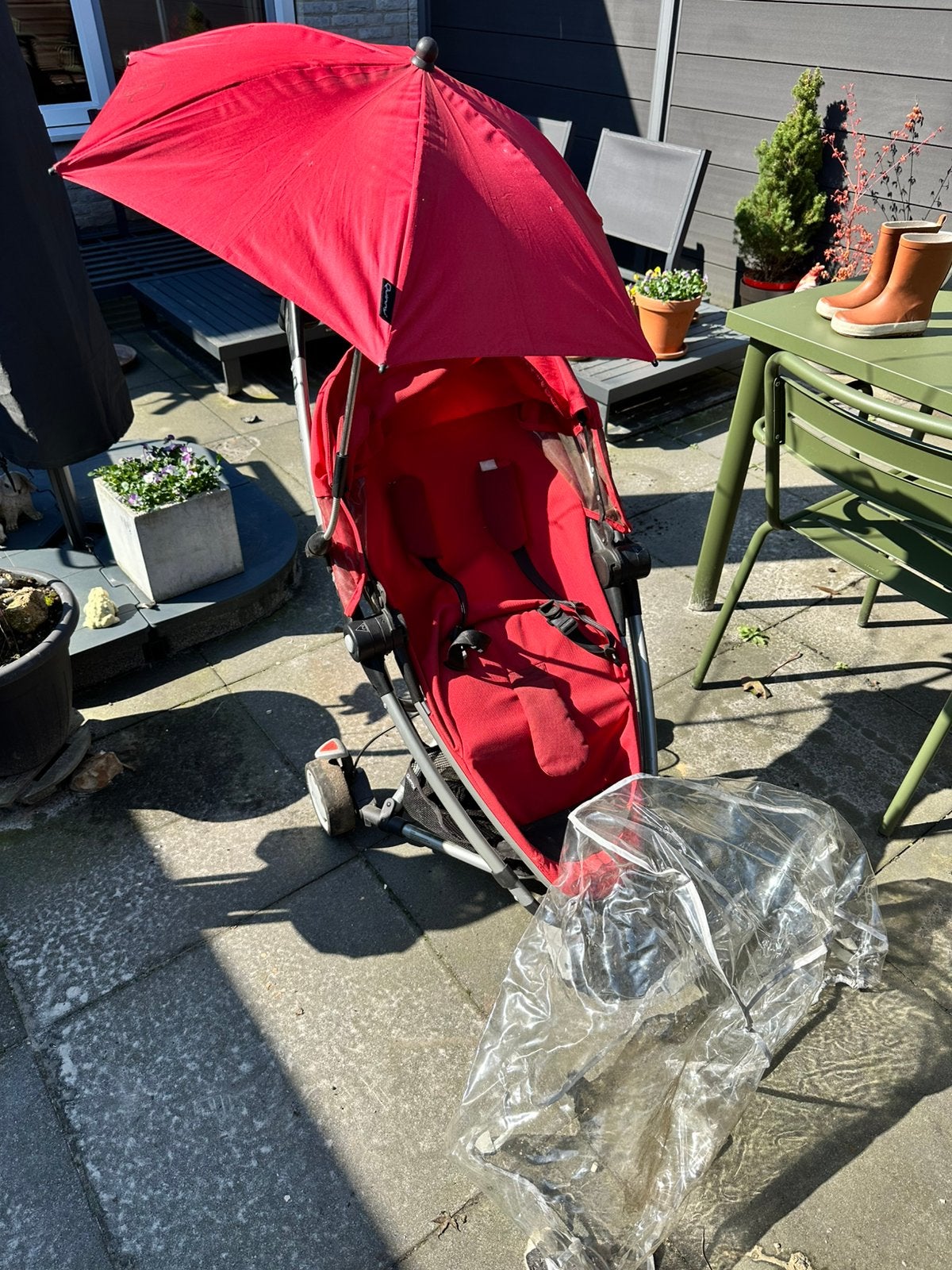 Quinny buggy met regenkap en parasol, Ophalen, Gebruikt, Quinny, Regenhoes