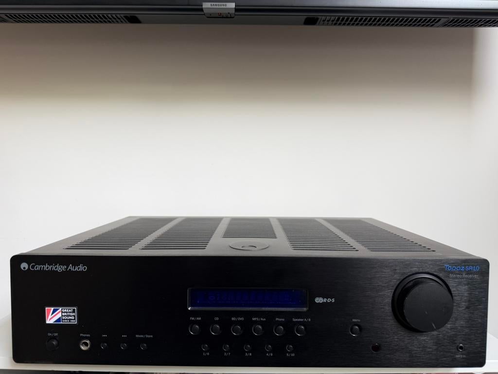 Camebridge audio Topaz SR10 v2 stereo receiver, Ophalen of Verzenden, Zo goed als nieuw, 120 watt of meer, Overige merken