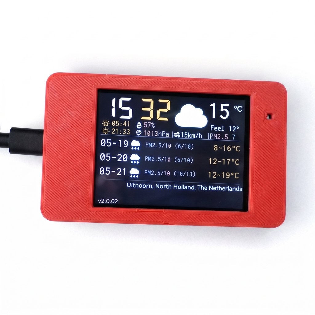 BTC Miner Smart Weerstation Bureauklok Crypto Ticker NIEUW, Ophalen of Verzenden, Nieuw, NerdMiner V2
