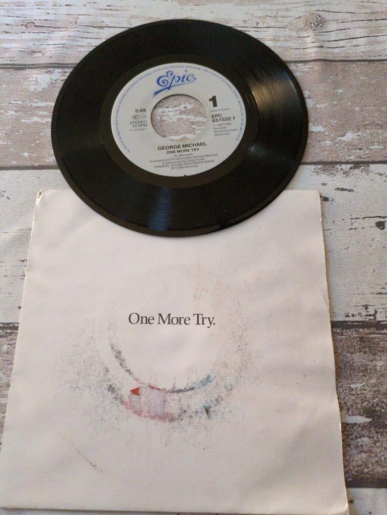George Michael - One More Try (Single 7 inch), Cd's en Dvd's, Vinyl Singles, Gebruikt, 7 inch, Single, Ophalen of Verzenden
