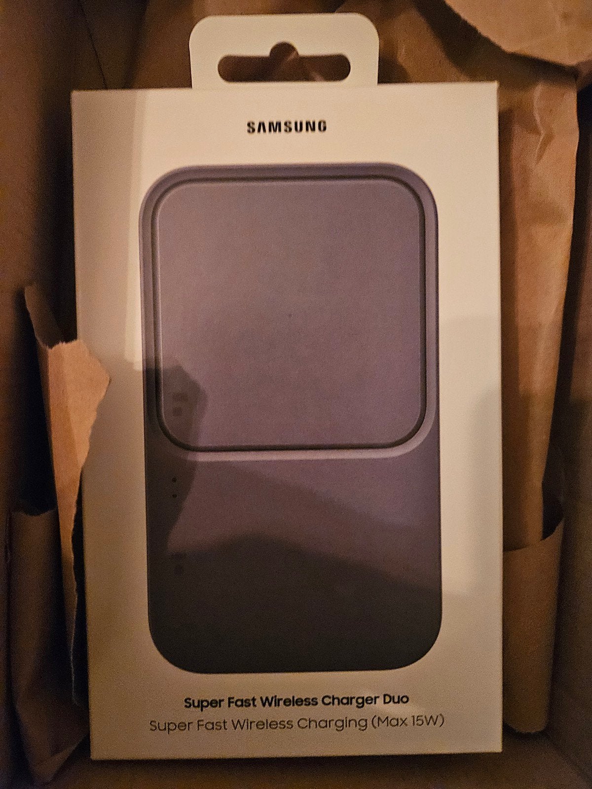 Samsung Super Fast Wireless Charger Duo (Max 15W), Samsung, Draadloze oplader, Nieuw, Universeel