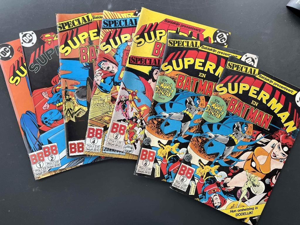 Superman en Batman Comics (6 nummers), Gelezen, Amerika, Ophalen of Verzenden, Meerdere comics