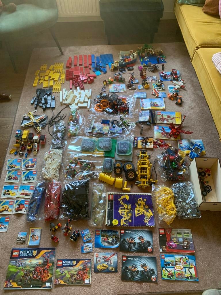 Grote partij lego (9 kilo) oud&nieuw!!, Ophalen, Gebruikt