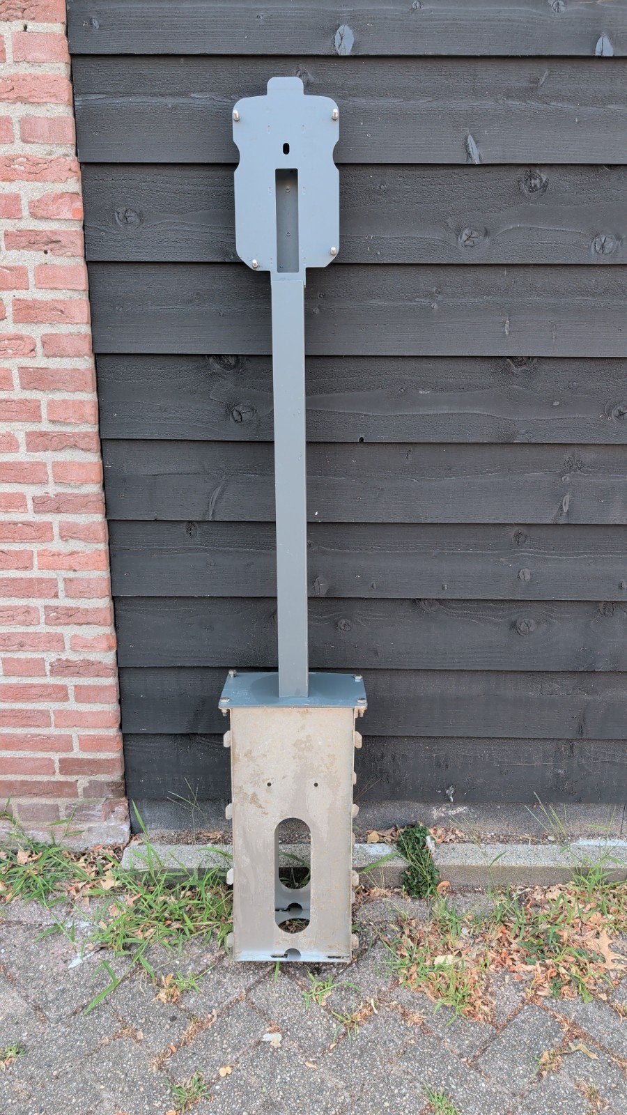 Alfen metalen laadpaal incl sokkel, Ophalen, Gebruikt, Laadpaal