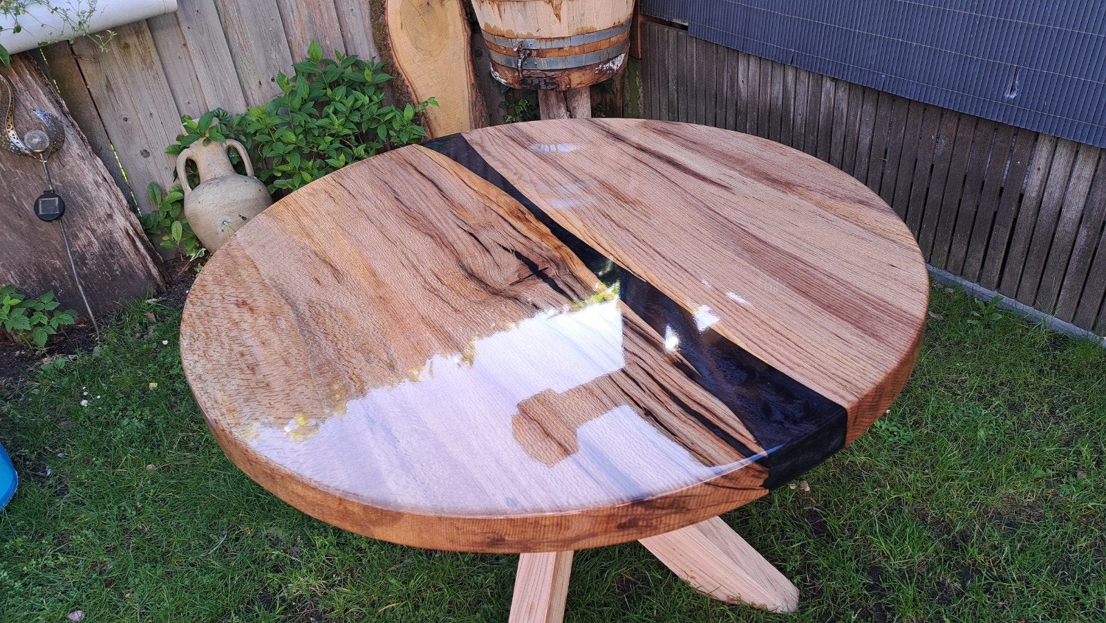 ronde epoxy tafel met rivier, Ophalen, Rond, Nieuw, 100 tot 150 cm