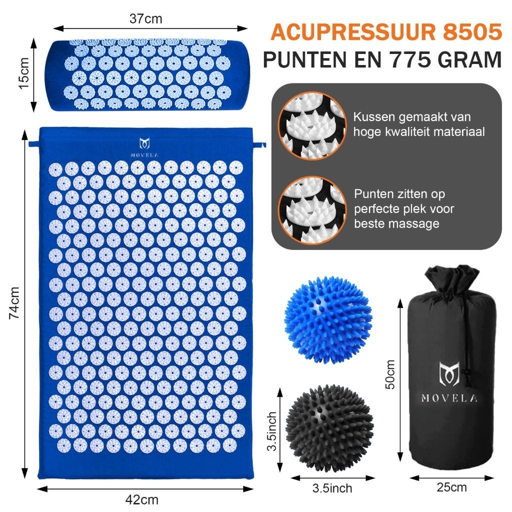 Spijkermat met Kussen - Acupressuur Mat Set met Spijkerkusse, Ophalen of Verzenden, Nieuw