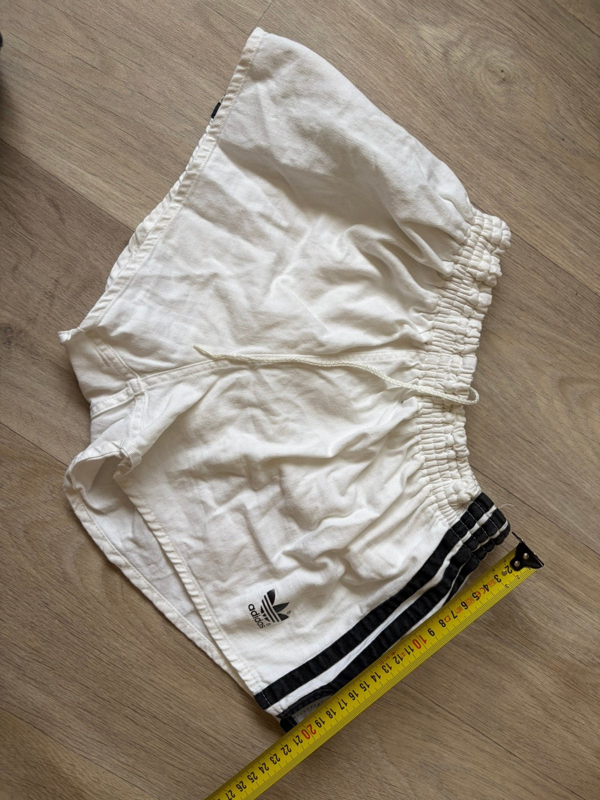 Vintage west germany adidas cotton short size 5, Kleding | Heren, Verzenden, Wit, Zo goed als nieuw, Algemeen