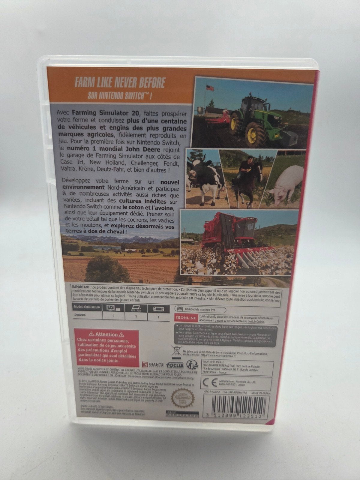 Farming Simulator 20 - Nintendo Switch, 11 rue de la Villette, 75010 Paris, France, 1 speler, Ophalen of Verzenden, Zo goed als nieuw