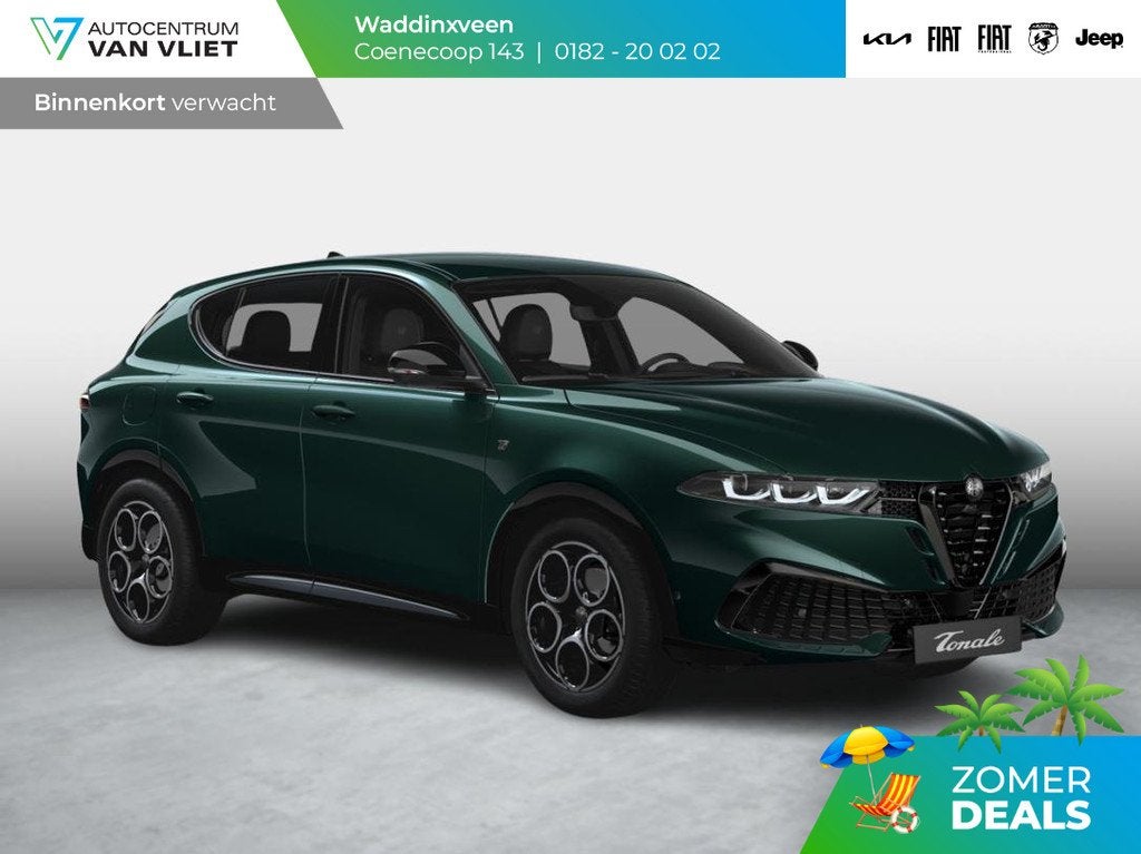 Alfa Romeo Tonale 1.3 Ibrida Plug-In Q4 270pk AWD Ti | 18" |, Auto's, Alfa Romeo, Bedrijf, Te koop, Tonale, 360° camera, 4x4, ABS