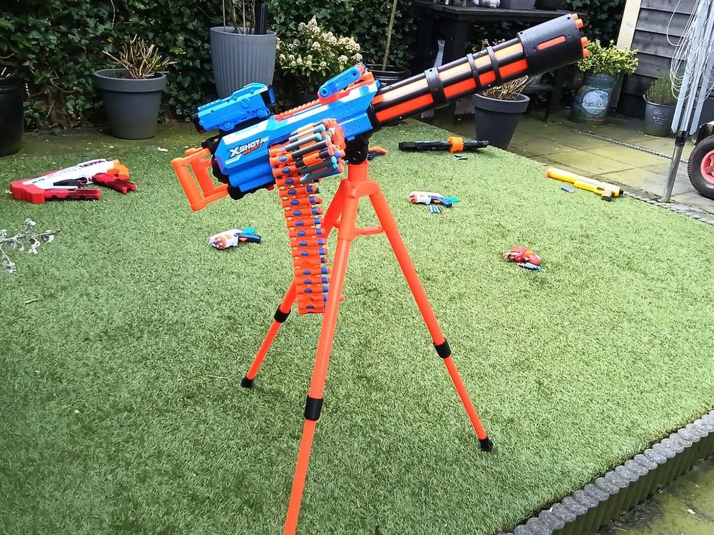 Nerf X-Shot speelgoed geweer met standaard, Ophalen of Verzenden