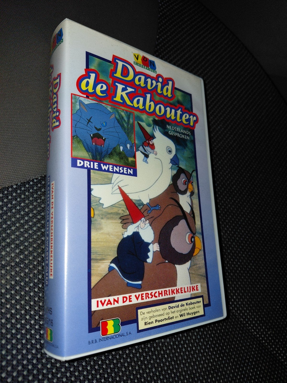 Originele VHS David de Kabouter - Drie Wensen enz., Gebruikt, Alle leeftijden, Ophalen of Verzenden, Kinderprogramma of -film
