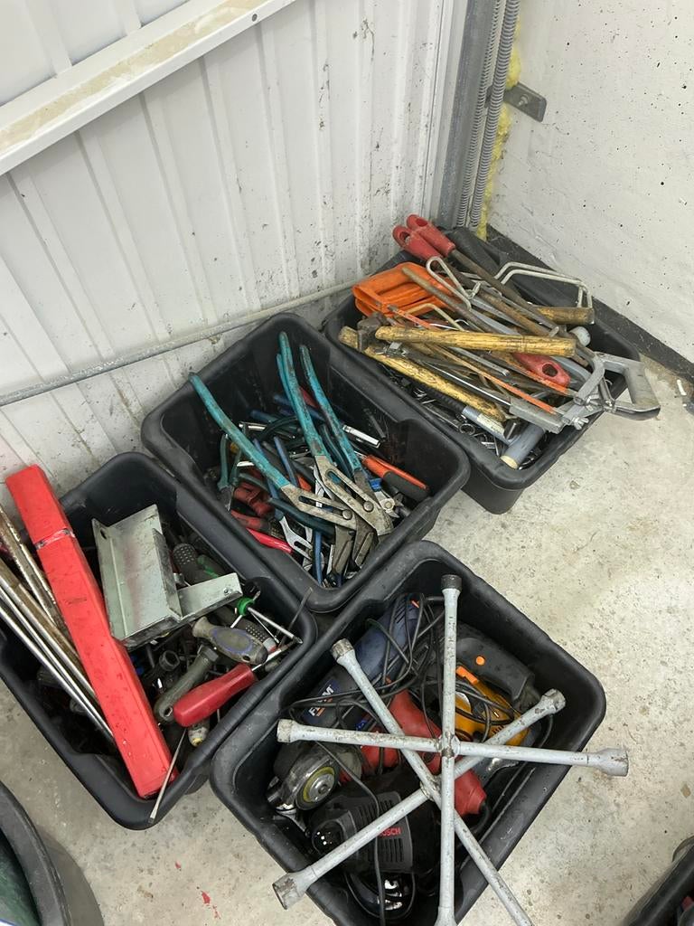 Grote partij divers handgereedschap en elektrisch gereedscha, Doe-het-zelf en Verbouw, Ophalen, Gebruikt