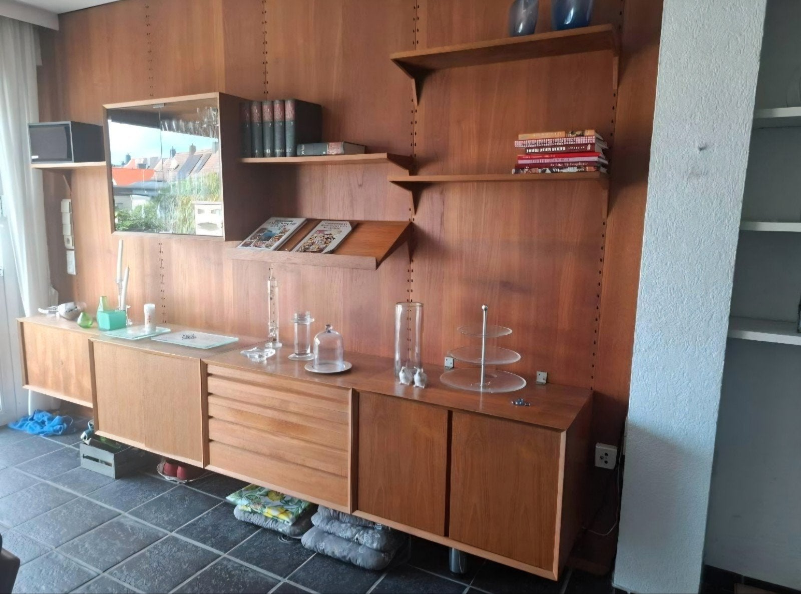cadovius wandsysteem teak uit de jaren 60, Ophalen, Zo goed als nieuw