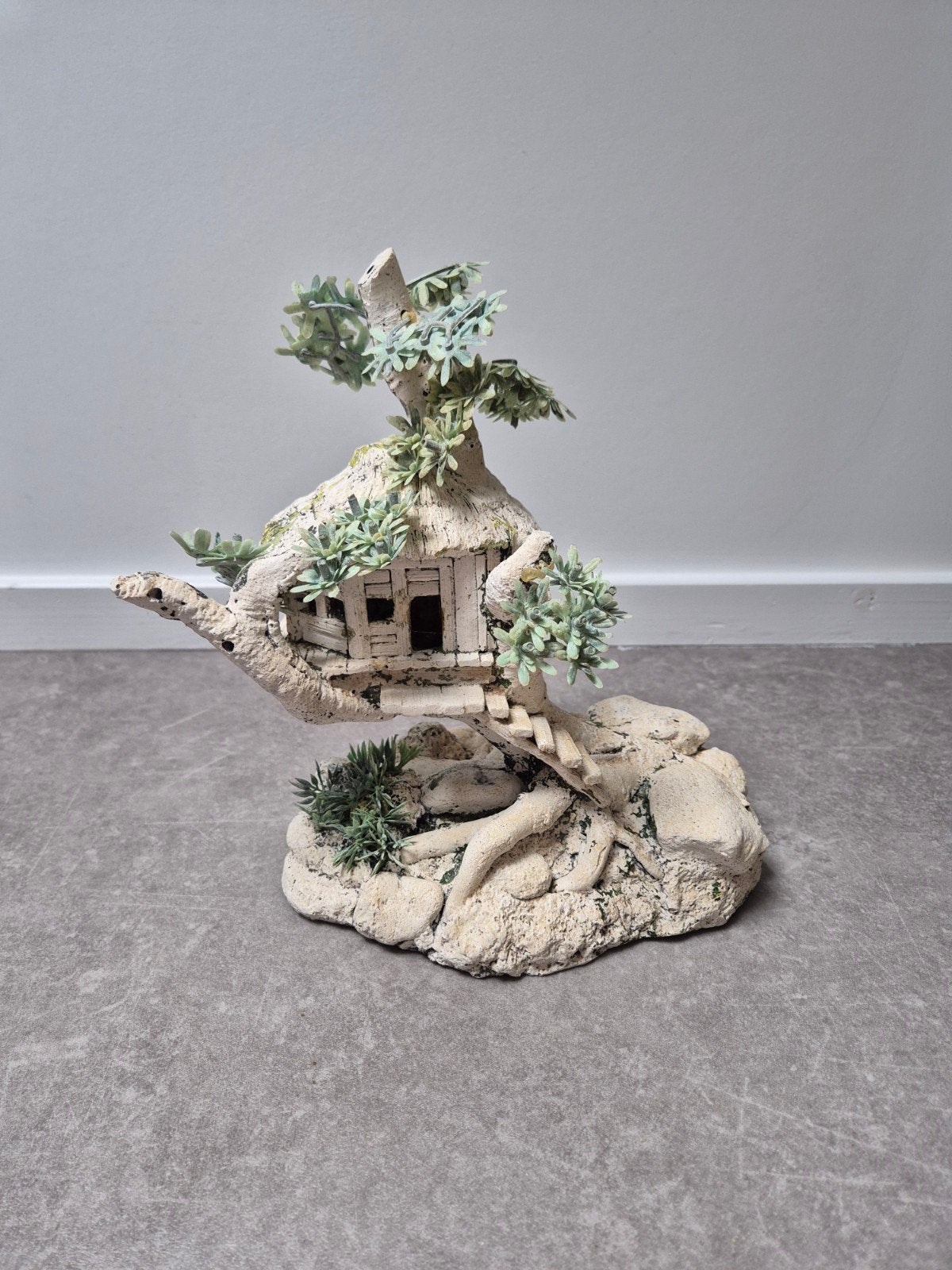 Aquarium decoratie boomhut, Dieren en Toebehoren, Ophalen, Gebruikt