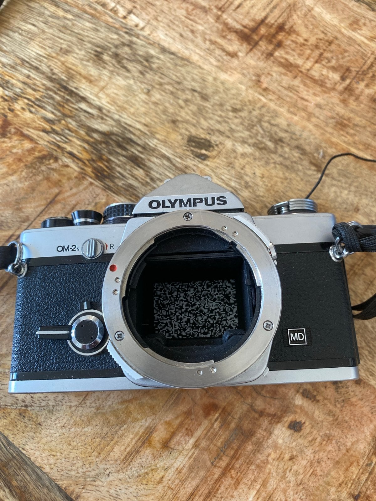 Olympus OM-2N Spiegelreflexcamera  Klassieke Analoge Camera, Ophalen of Verzenden, Gebruikt, Spiegelreflex, Olympus