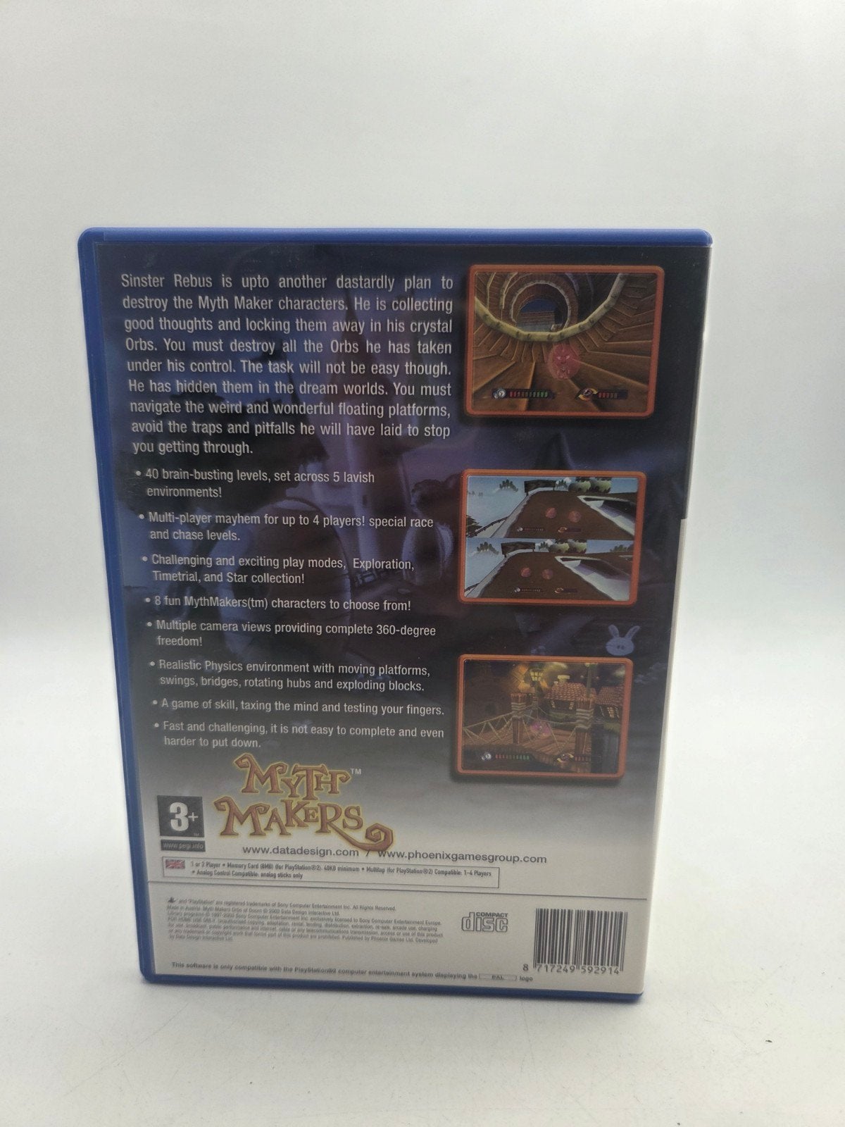 Myth Makers Orbs of Doom - PlayStation 2 (PS2), Gebruikt, Onbekend, Eén computer, Ophalen of Verzenden