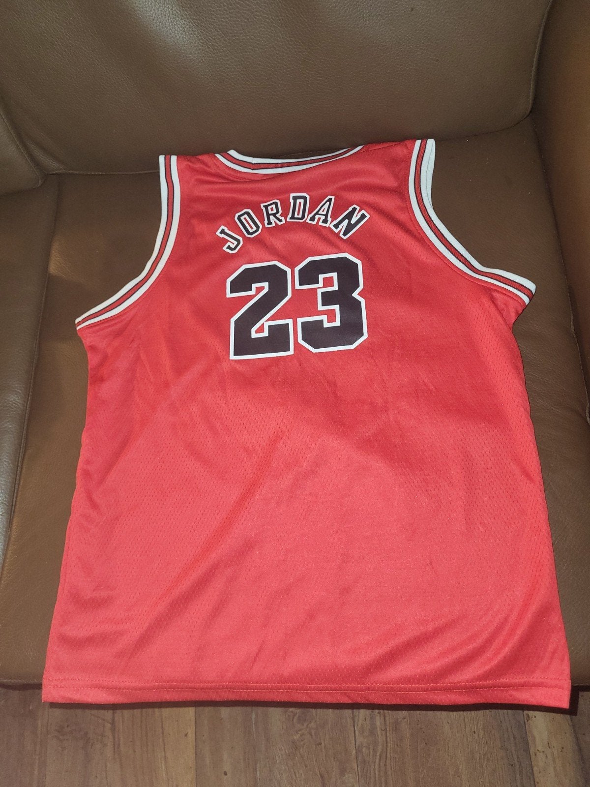 Chicago Bulls Michael Jordan 23 Basketbalshirt msat xl, Maat 48/50 (M), Overige typen, Zo goed als nieuw, Rood