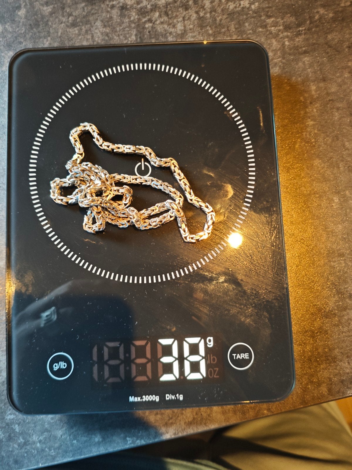 Zilveren Koningsketting - 925 Sterling Zilver, Ophalen of Verzenden, Zo goed als nieuw, Zilver, Zilver