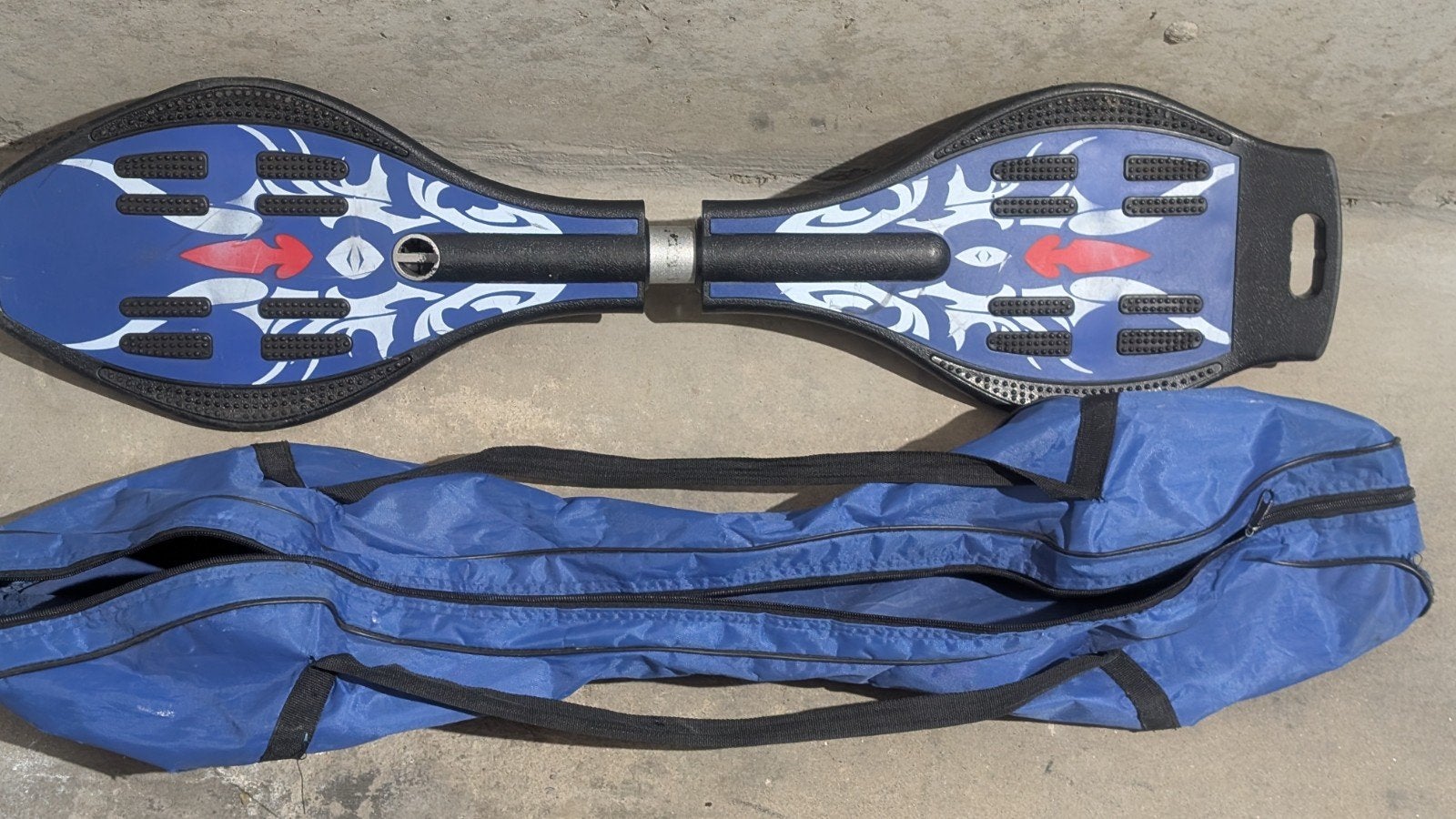 Waveboard met draagtas - Gebruikt maar functioneel, Ophalen of Verzenden, Gebruikt, Waveboard, Longboard