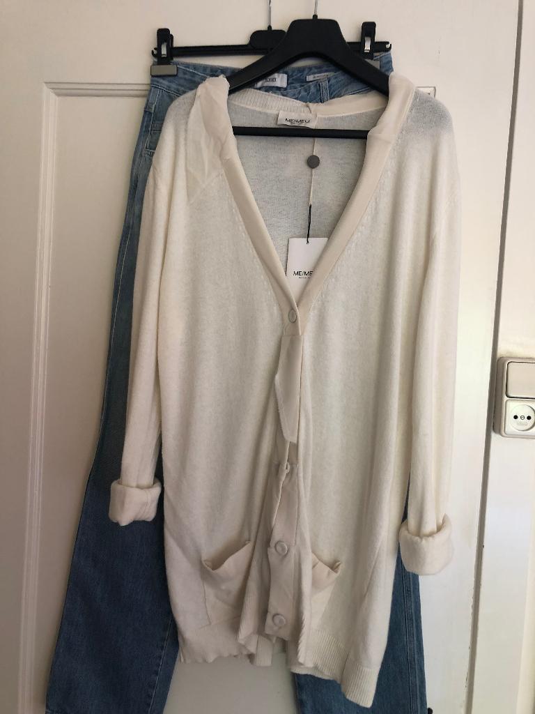 NIEUW Meimeij Italy prachtig zacht vest wol/cashmere M, Maat 38/40 (M), Verzenden, Wit, Nieuw