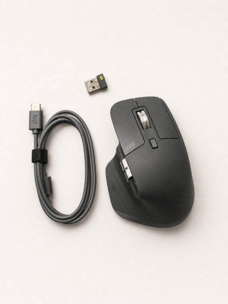 Logitech MX Master 3S Draadloze Muis, Computers en Software, Rechtshandig, Muis, Gebruikt, Ergonomisch