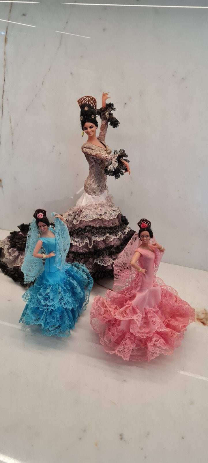 Poppen flamenco Spaanse danseressen vintage, Ophalen of Verzenden, Jongen of Meisje