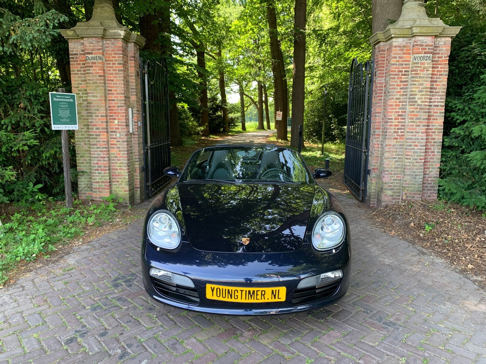 Porsche Boxster 2.7 2005 30dkm 6 maanden garantie btw, Auto's, Porsche, Achterwielaandrijving, Zwart, Blauw, 245 pk