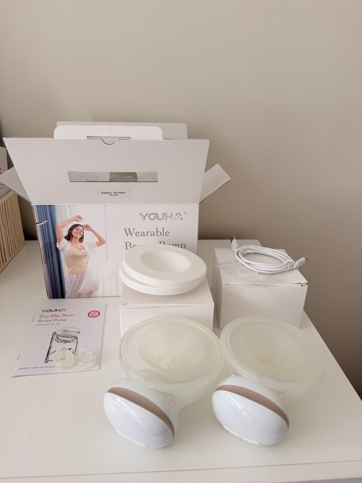 Youha Wearable Borstkolf 2 keer-Handsfree, Ophalen, Gebruikt, Youha, Borstkolf